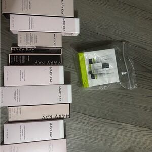 Mary Kay Skincare Collection with Pink and White Packaging